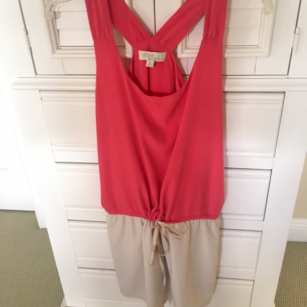 Olive & Oak Coral Tie Dress